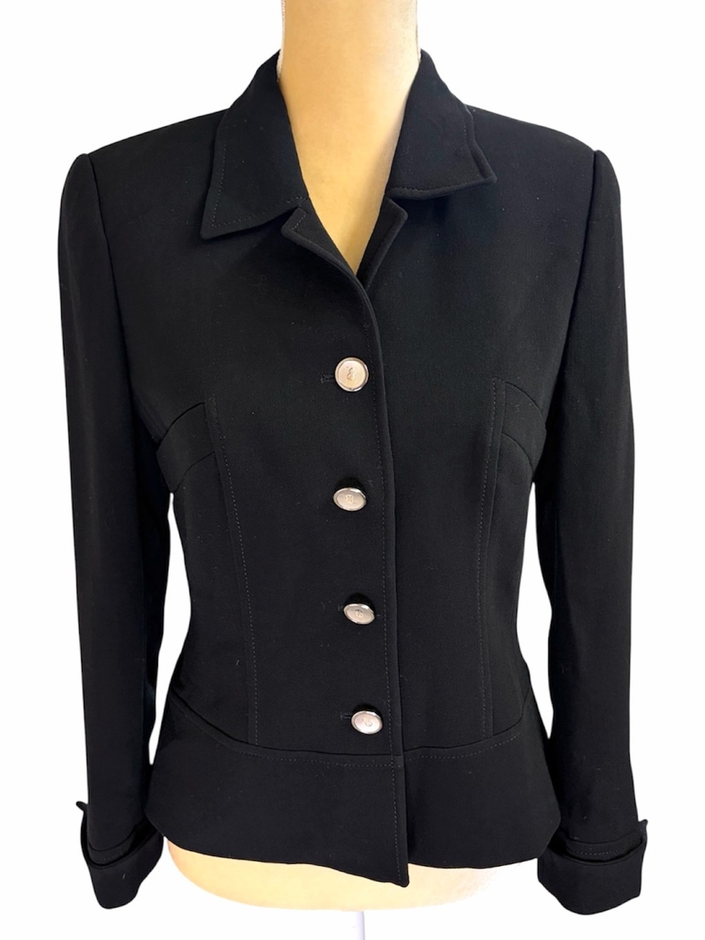 Escada Wool Single-Breasted Blazer 36